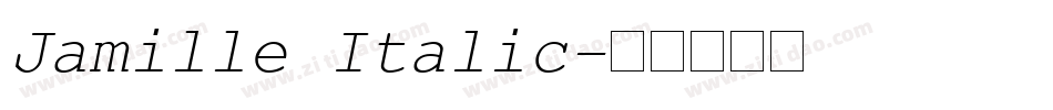 Jamille Italic字体转换